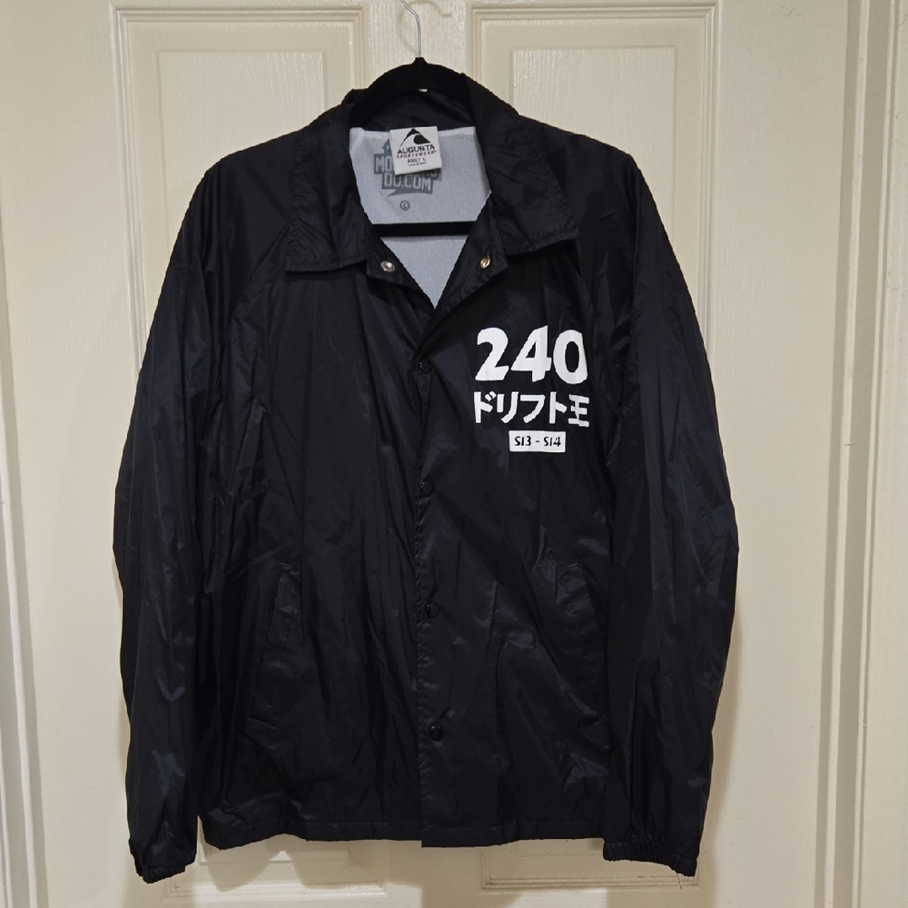 Augusta Sportswear Black Windbreaker "KING OF DRIFT"